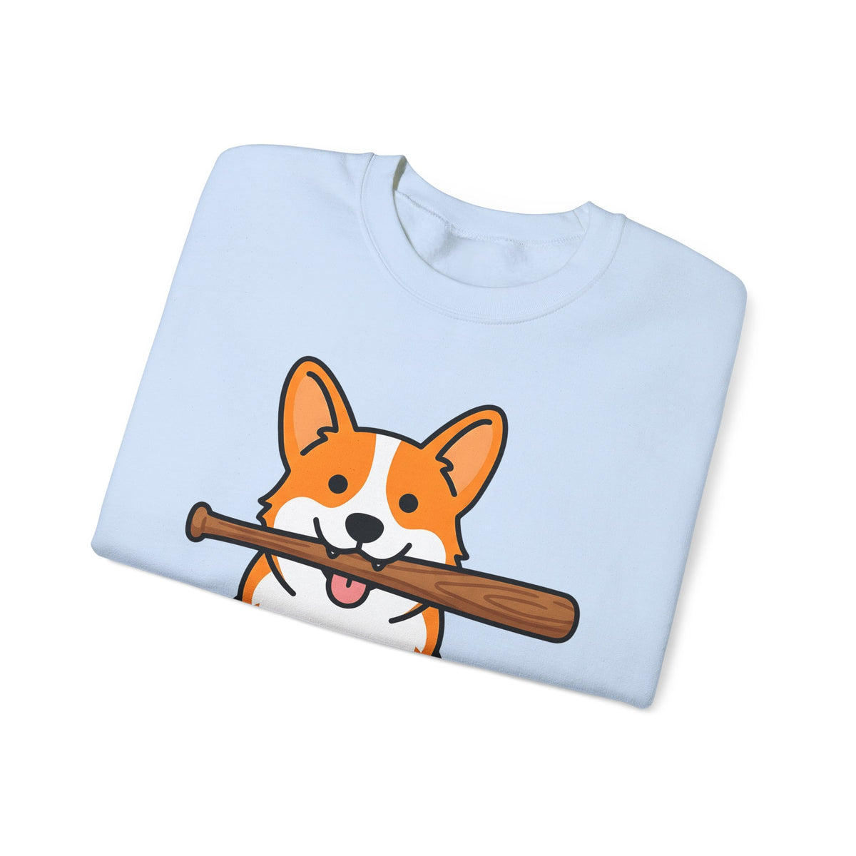 Corgi Pet Sweatshirt Dog Funny Gift Women Animation Sweatshirt Puppy Sweatshirt Dog Fan Cartoon Sweatshirt Humor Graphic Manga Bat Ball Sweatshirt