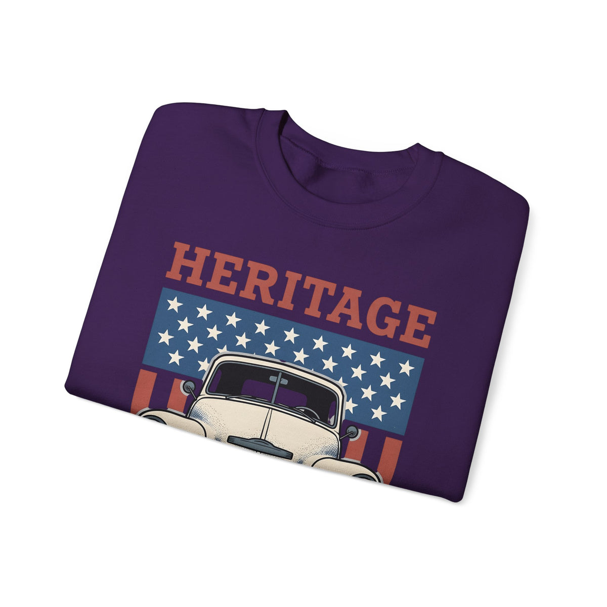 Antique Lorry Sweatshirt America Liberty Gift Women Retro Sweatshirt Truck Sweatshirt Patriot Enthusiast Vintage Sweatshirt Freedom Graphic Line Art Flag