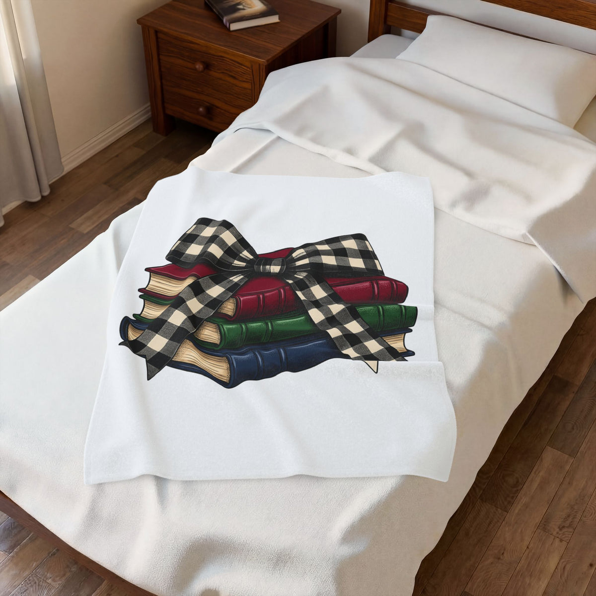 Stacked Textbooks Blanket Teachers Education Gift Women Rustic Blanket Stacks Blanket Educator Enthusiast Vintage Blanket Learning Graphic Outline