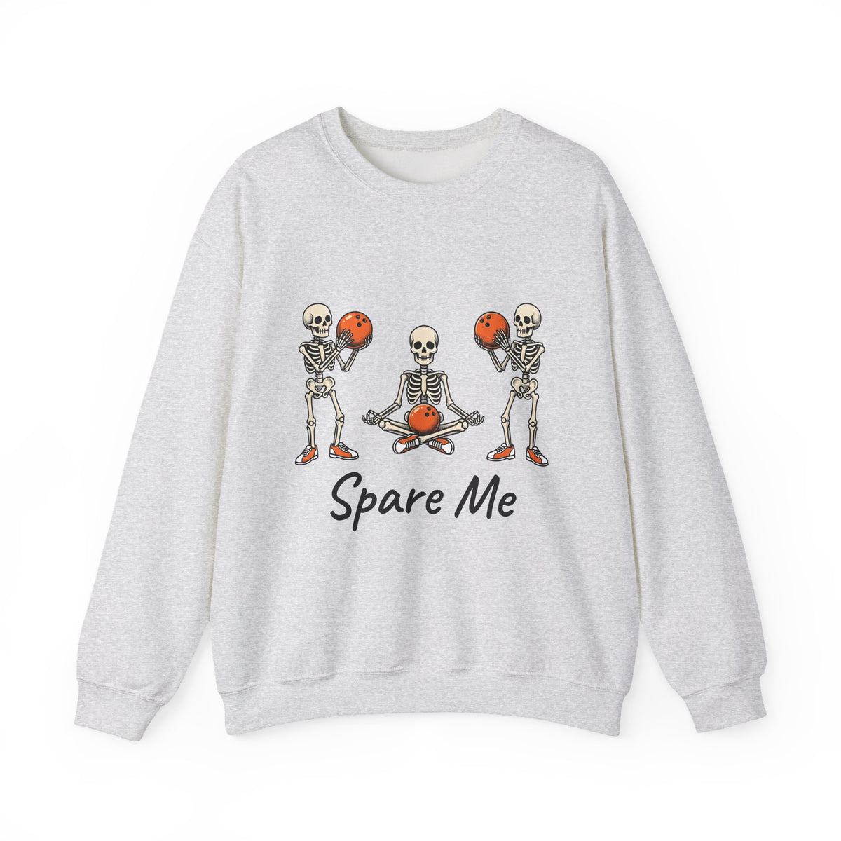 Skull Bowling Sweatshirt Bowling Satire Gift Women Caricature Sweatshirt Skull Sweatshirt Bowling Fan Cartoon Sweatshirt Satire Graphic Classic Orange Kicks