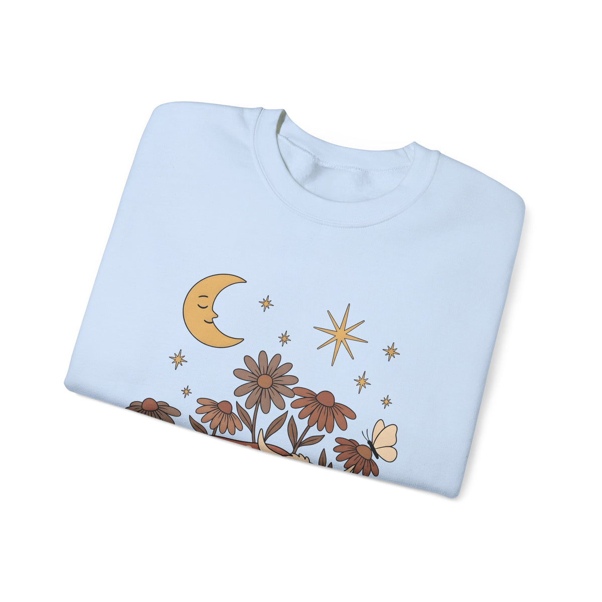 Sleeping Cow Sweatshirt Cowgirl Western Gift Women Boho Sweatshirt Cow Sweatshirt Rancher Fan Hippie Sweatshirt Rodeo Graphic Vintage Wildflowers Sweatshirt
