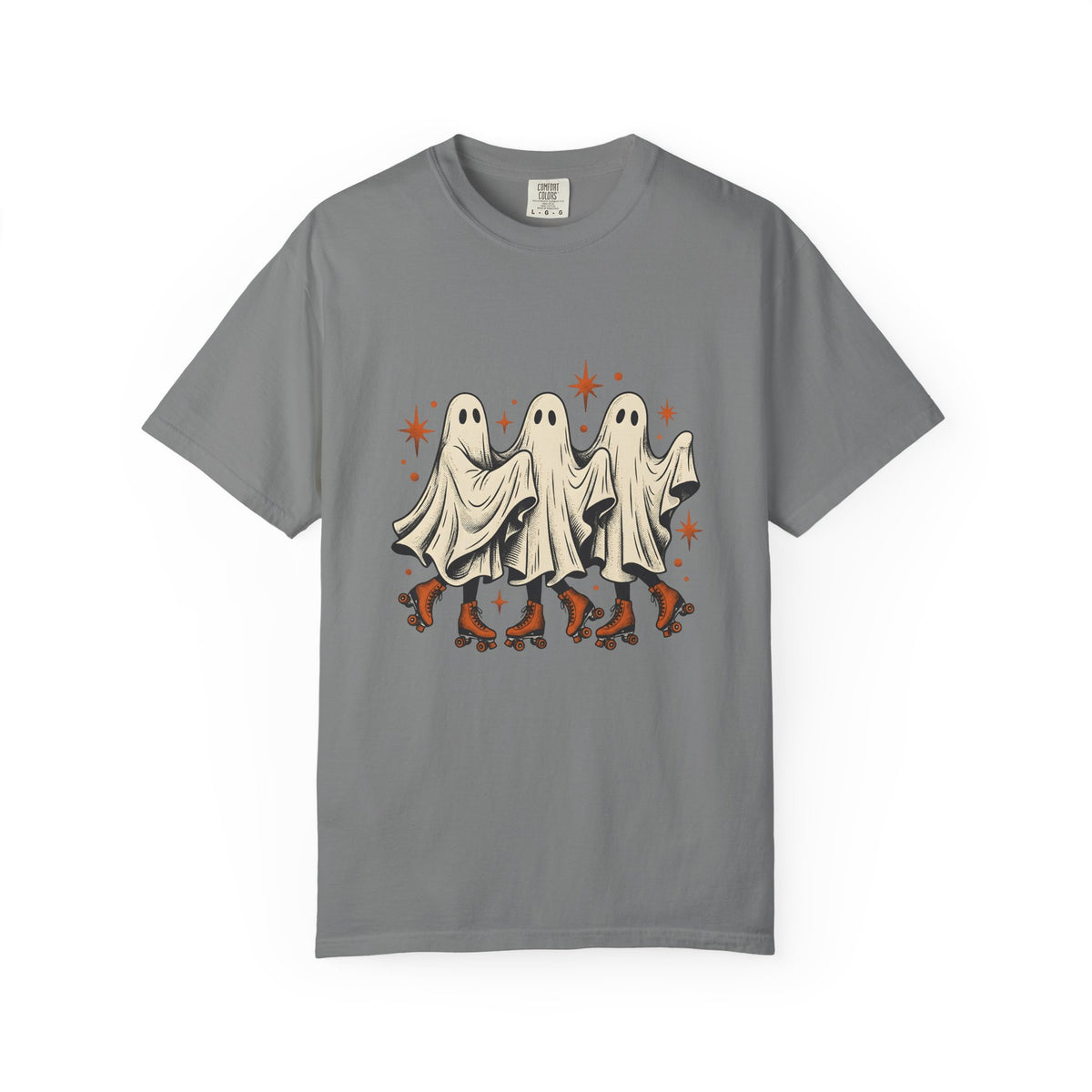 Apparition Skate T-Shirt Halloween Rollerblade Gift Women Hand Drawn T-Shirt Skateboard T-Shirt Spooky Fan Hand Drawn T-Shirt Inline Skate Graphic