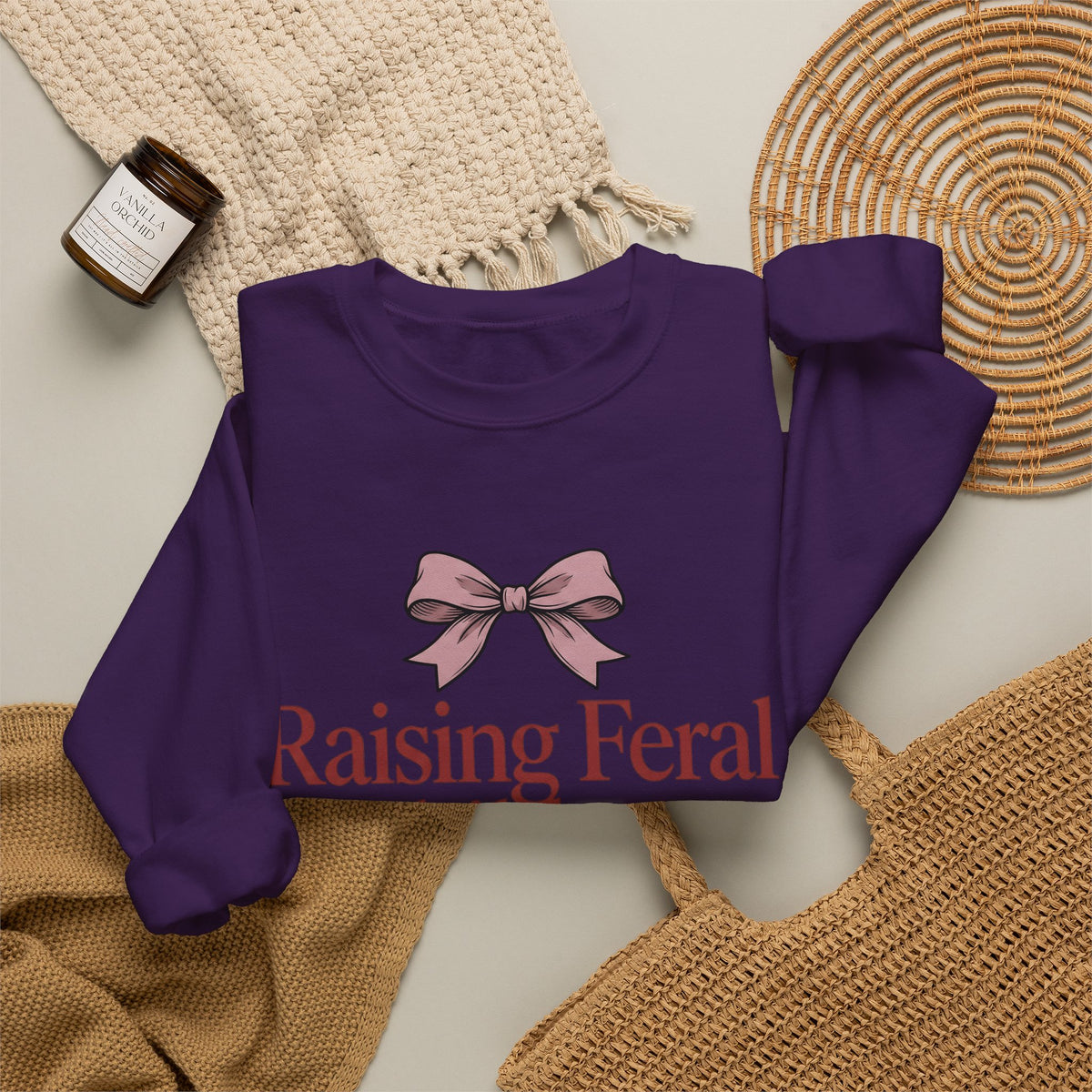 Pink Ribbons Sweatshirt Moms Jokes Gift Women Fun Sweatshirt Bows Sweatshirt Motherhood Fan Cute Sweatshirt Pun Graphic Retro Bow Sweatshirt