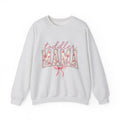 Blossom Letters Sweatshirt Moms Bouquet Gift Women Elegant Sweatshirt Alphabet Typography Sweatshirt Motherhood Fan Artistic Sweatshirt Floral Graphic Classic