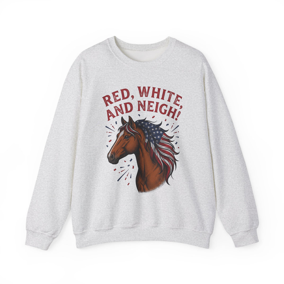 American Horse Sweatshirt 4th Of July Wildlife Gift Women Retro Sweatshirt Mustang Sweatshirt Independence Fan Vintage Sweatshirt Animal Graphic Sketch