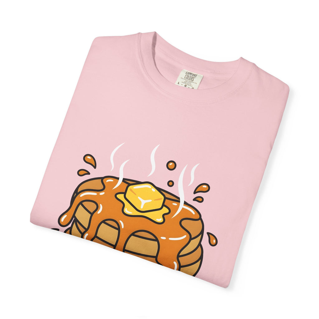 Pancake Stack Desserts Breakfast Gift Cartoon Pancakes Sweets Fan Cartoony Morning Bold Syrup T-Shirt