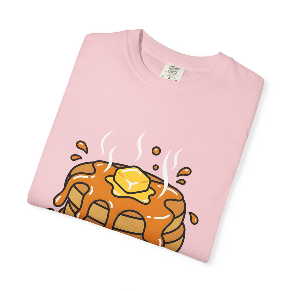 Pancake Stack Desserts Breakfast Gift Cartoon Pancakes Sweets Fan Cartoony Morning Bold Syrup T-Shirt