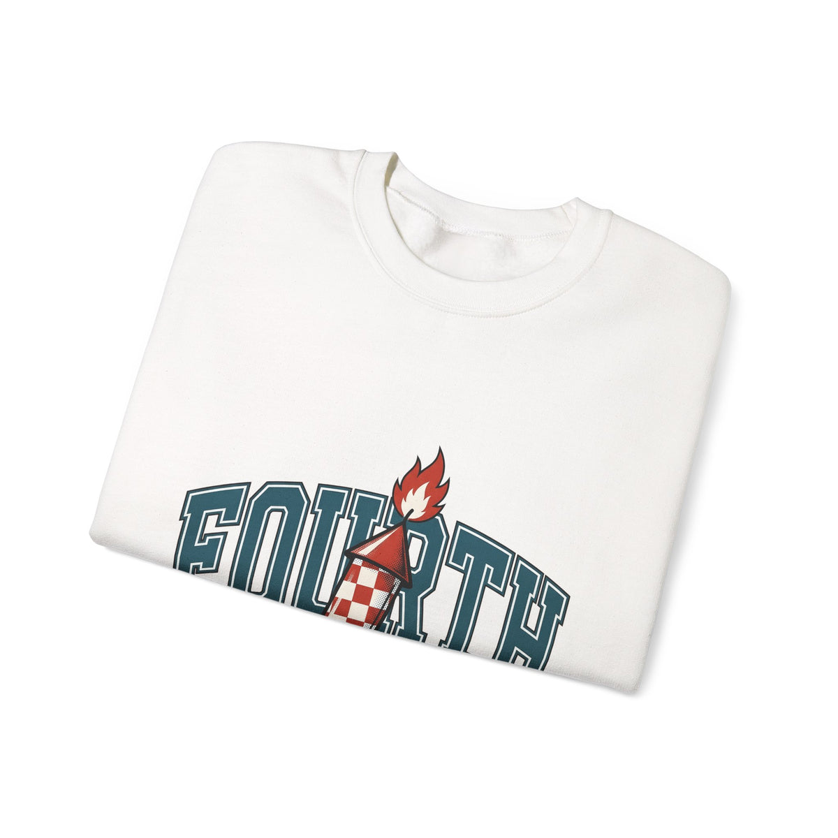 Firework Illustration Sweatshirt 4th Of July America Gift Women Striking Sweatshirt Fireworks Sweatshirt Independence Fan Fire Art Sweatshirt Patriotic Graphic