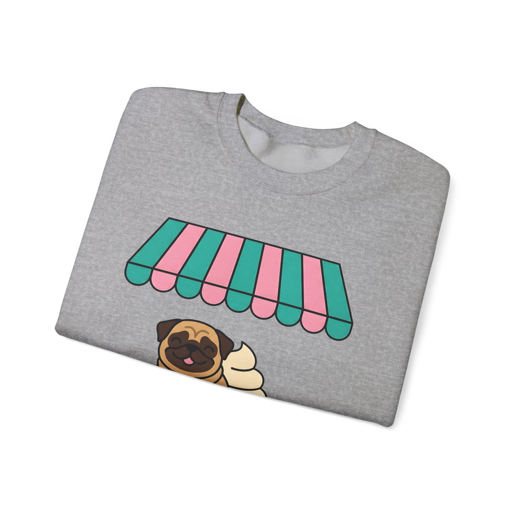 Pug Coffee Sweatshirt Sweatshirt Dog Java Gift Women Sweet Sweatshirt Coffee Sweatshirt Sweatshirt Dog Fan Coffee Sweatshirt Java Graphic Animation Bean Pile Sweatshirt