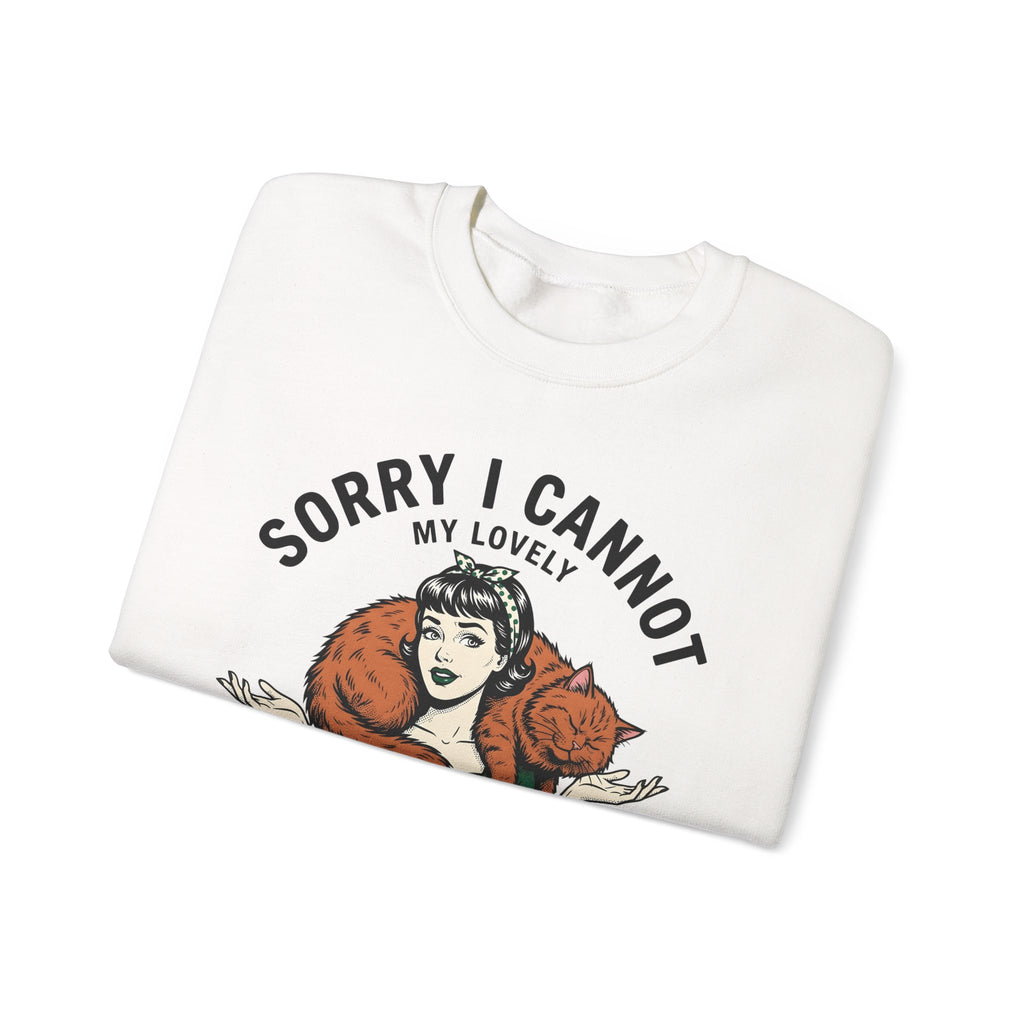 Feline Shoulder Sweatshirt Cat Critter Gift Women Animated Sweatshirt Cat Sweatshirt Kitty Fan Cartoon Sweatshirt Creature Graphic Nostalgic Vintage Clothing