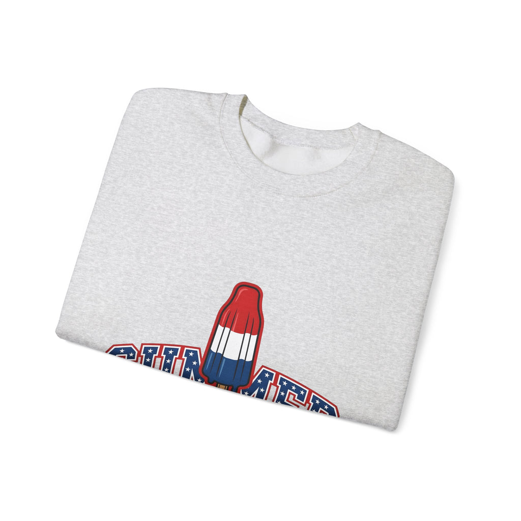 Rocket Popsicle Sweatshirt America 4Th Of July Summer Gift Women Bold Graphic Sweatshirt Ice Pop Sweatshirt Patriotic Fan Graphic Design Illustration Retro