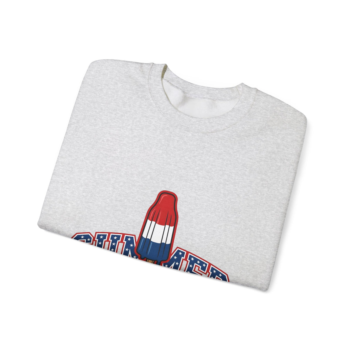 Rocket Popsicle Sweatshirt America 4Th Of July Summer Gift Women Bold Graphic Sweatshirt Ice Pop Sweatshirt Patriotic Fan Graphic Design Illustration Retro