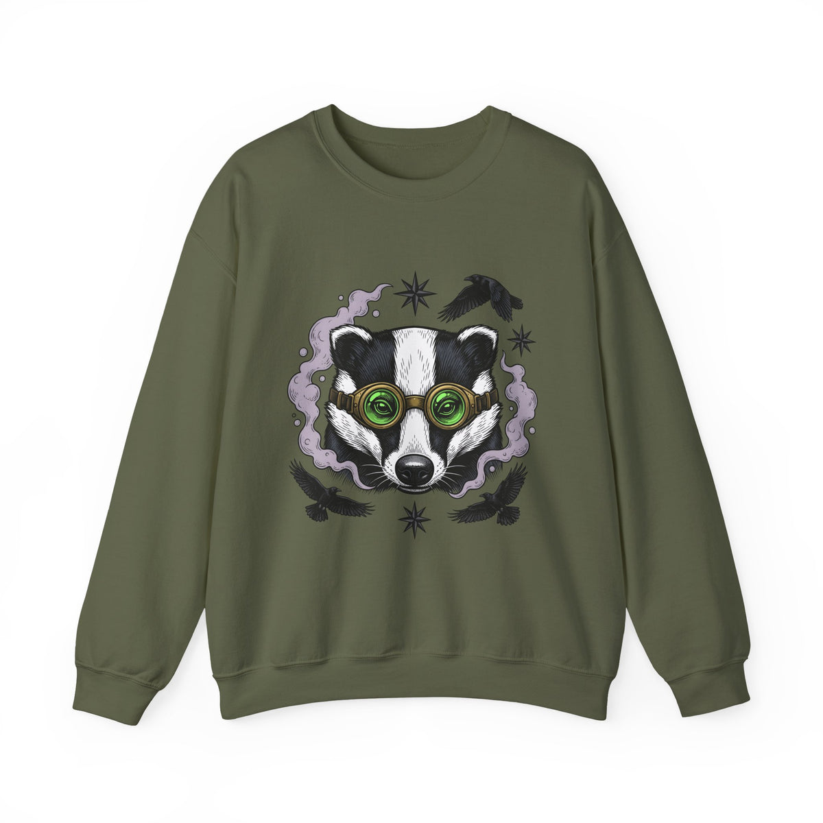 Badger Eyewear Halloween Creatures Gift Mysterious Glasses Horror Fan Spectacles Creature Classic Sweatshirt
