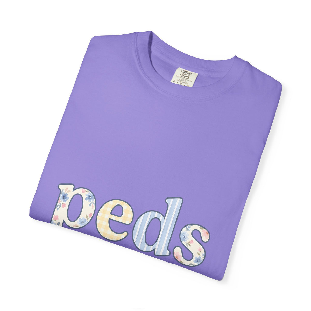 Floral Monogram T-Shirt Nurses Hospital Gift Women Pale Colors T-Shirt Initial T-Shirt Nurse Enthusiast Pastel T-Shirt Medical Graphic Old School