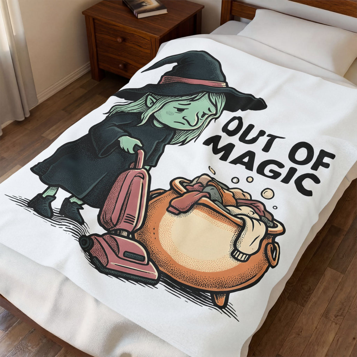 Magic Vacuum Blanket Halloween Joke Gift Women Hand Drawn Blanket Suction Machine Blanket Horror Fan Hand Drawn Blanket Prank Graphic Distressed