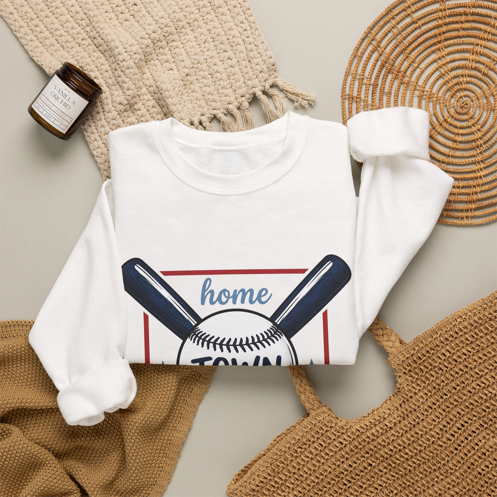 Baseball Graphic Sweatshirt America/4th Of July Sports Gift Women Vintage Sweatshirt Baseball Sweatshirt Patriot Fan Distressed Sweatshirt Athletic Graphic