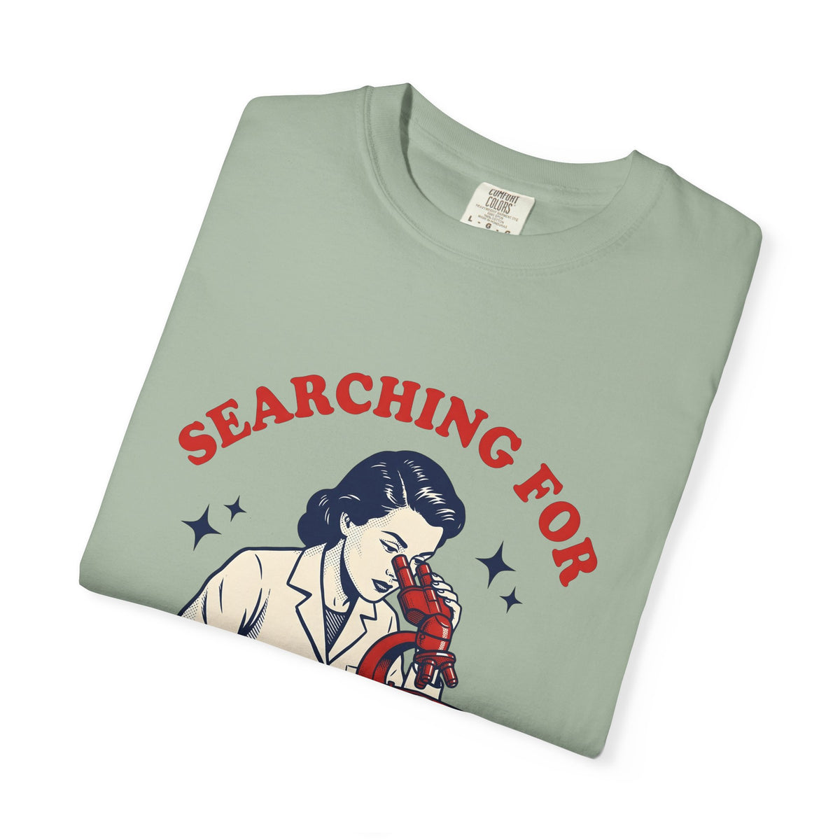 Scientist Magnifier T-Shirt Funny Jokes Gift Women Hand Drawn T-Shirt Lab T-Shirt Humor Fan Illustrated T-Shirt Pun Graphic Cartoon Twinkles T-Shirt