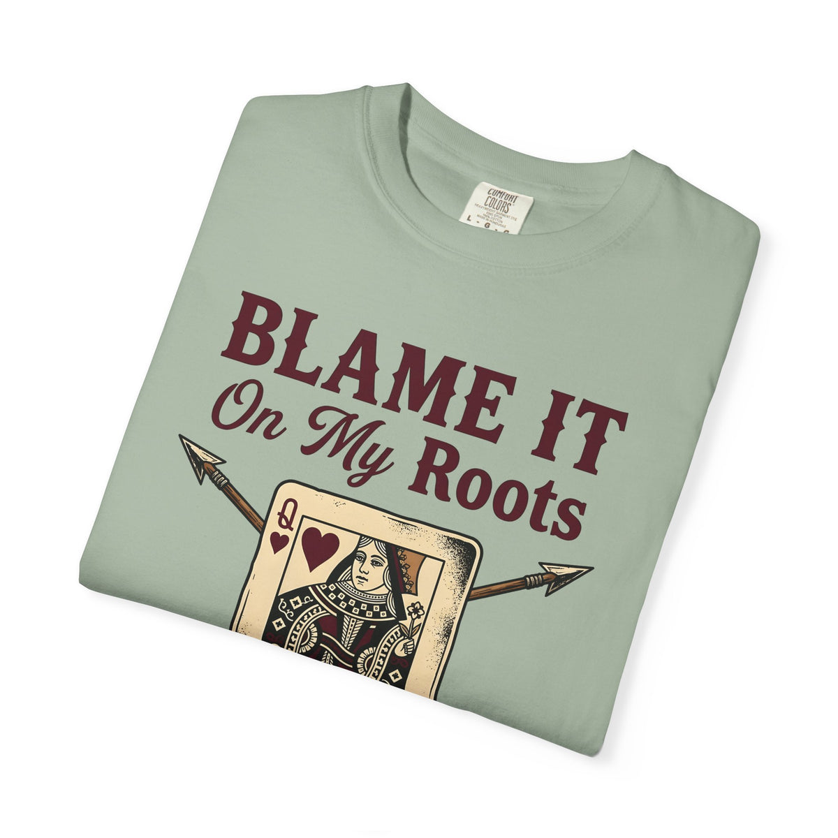 Playing Queen T-Shirt Cowgirl Western Gift Women Hand Drawn T-Shirt Queen T-Shirt Rodeo Fan Illustrated T-Shirt Country Graphic Folk Liquor Glass