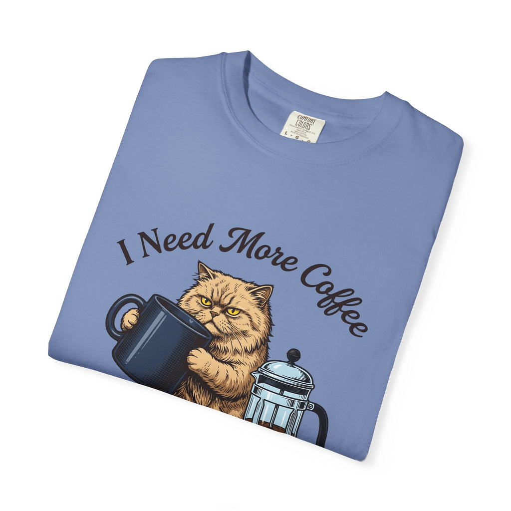 Cranky Cat T-Shirt Cat Latte Gift Women Old School T-Shirt Grumpy Cat T-Shirt Cat Fan Feline T-Shirt Coffee Graphic Doodle T-Shirt T-Shirt