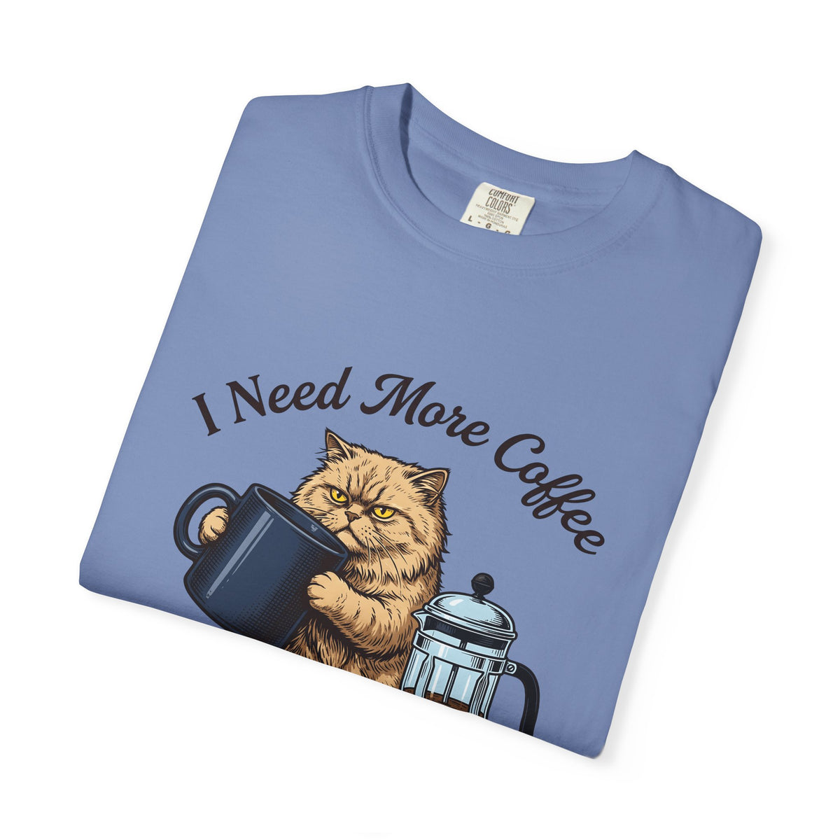 Cranky Cat T-Shirt Cat Latte Gift Women Old School T-Shirt Grumpy Cat T-Shirt Cat Fan Feline T-Shirt Coffee Graphic Doodle T-Shirt T-Shirt