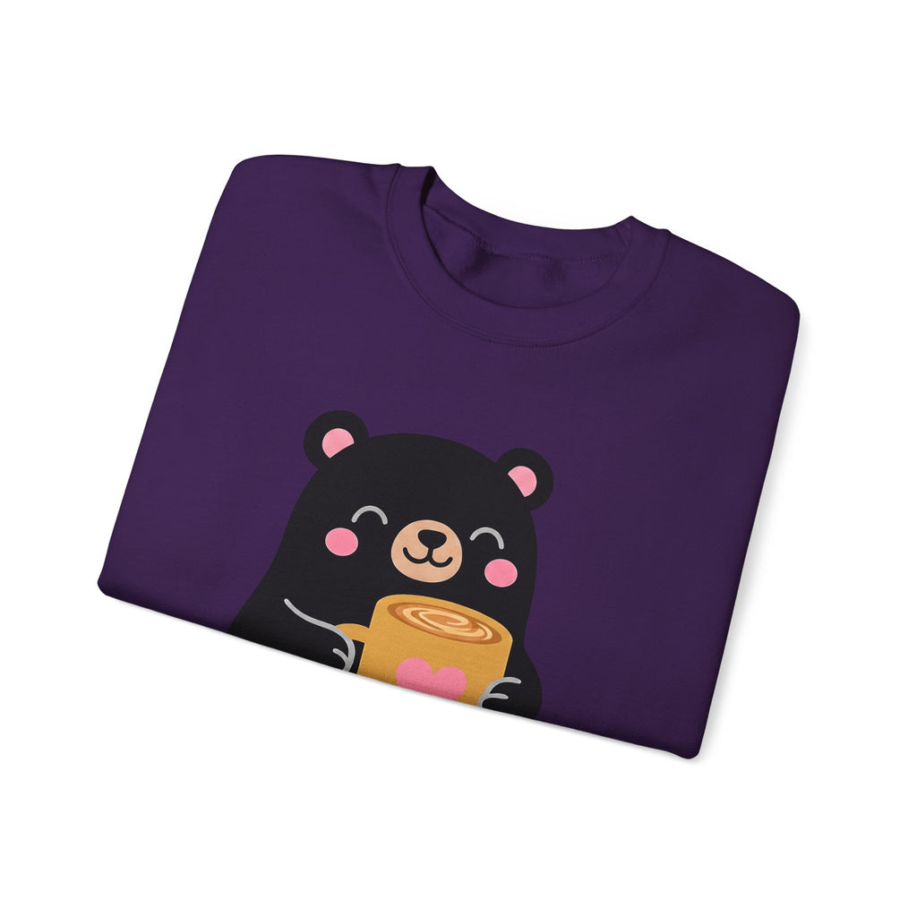 Bear Coffee Cup Coffee Animal Gift Cute Mug Coffee Fan Coffee Mug Kawaii Minimalist Sweatshirt