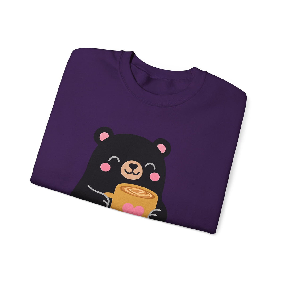 Bear Coffee Cup Coffee Animal Gift Cute Mug Coffee Fan Coffee Mug Kawaii Minimalist Sweatshirt