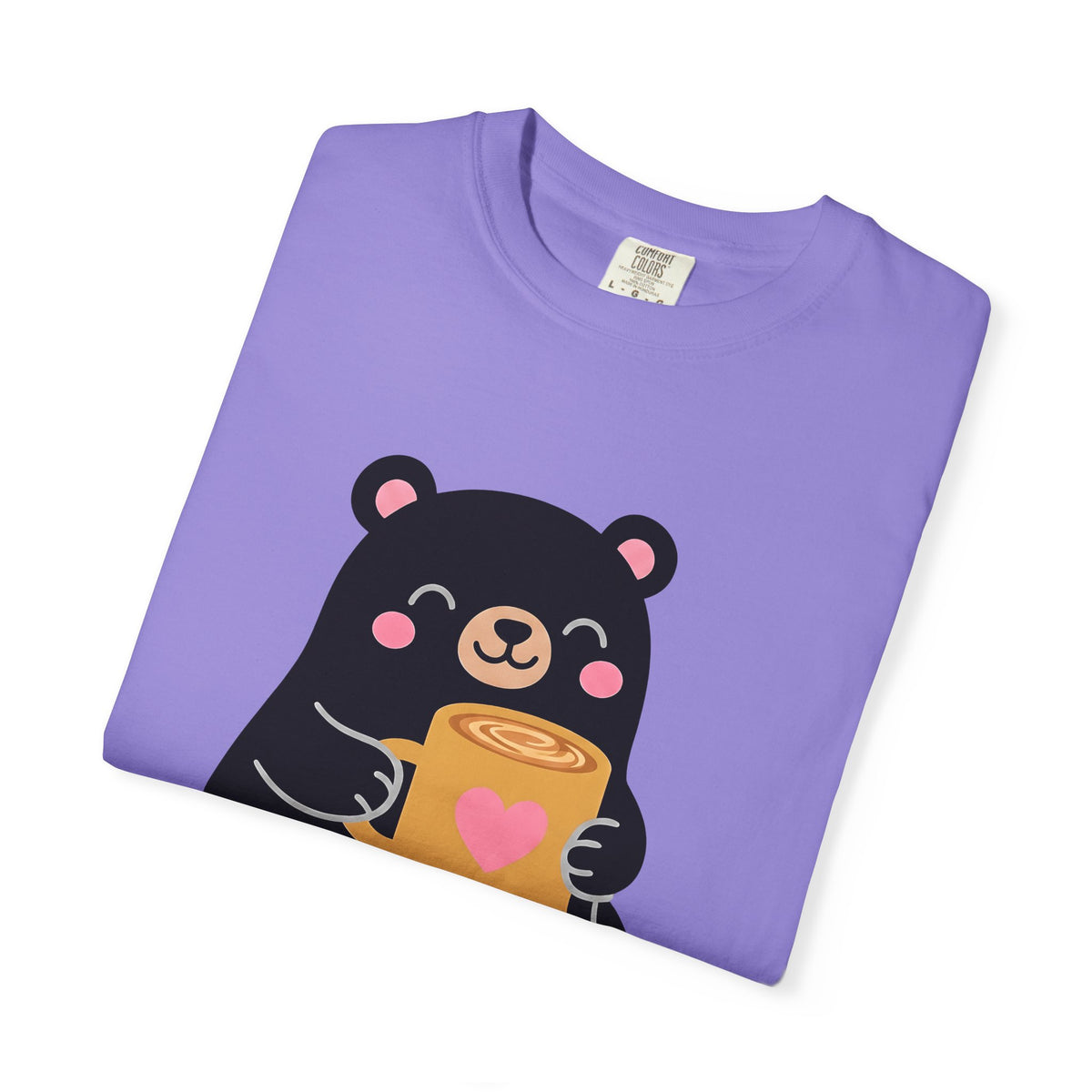 Bear Coffee Cup Coffee Animal Gift Cute Mug Coffee Fan Coffee Mug Kawaii Minimalist T-Shirt
