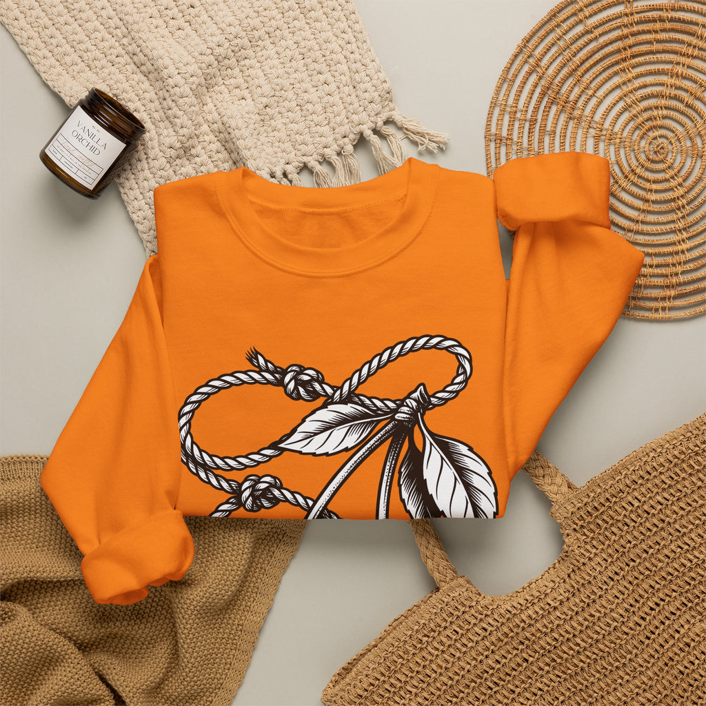 Cherry Vine Sweatshirt Cowgirl Ranch Gift Women Retro Sweatshirt Grapevine Sweatshirt Rodeo Fan Vintage Sweatshirt Farmhouse Graphic Sketch Foliage Sweatshirt