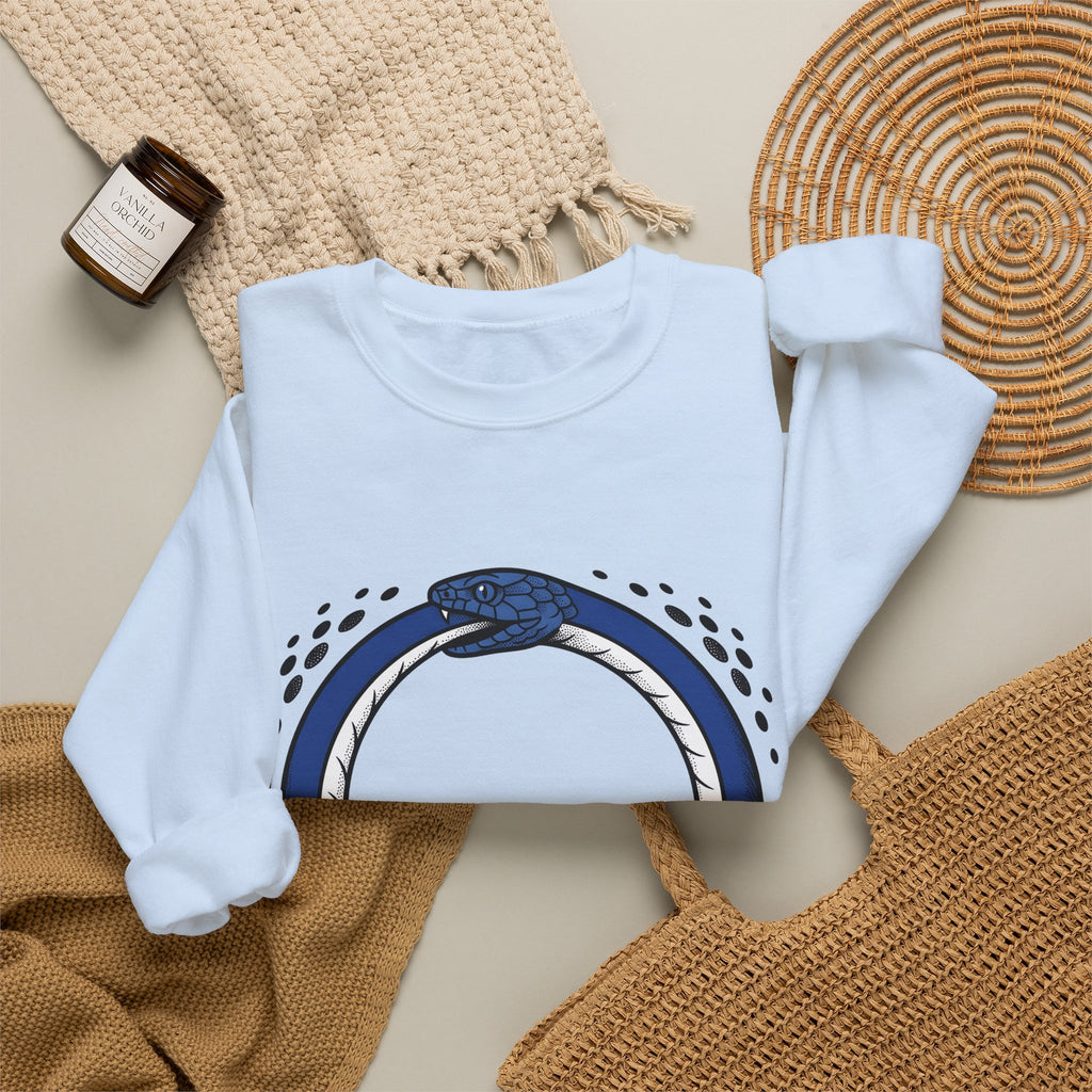 Ouroboros Snake Boho Chic Mystical Gift Bold Snake Bohemian Fan Occult Vintage Sweatshirt