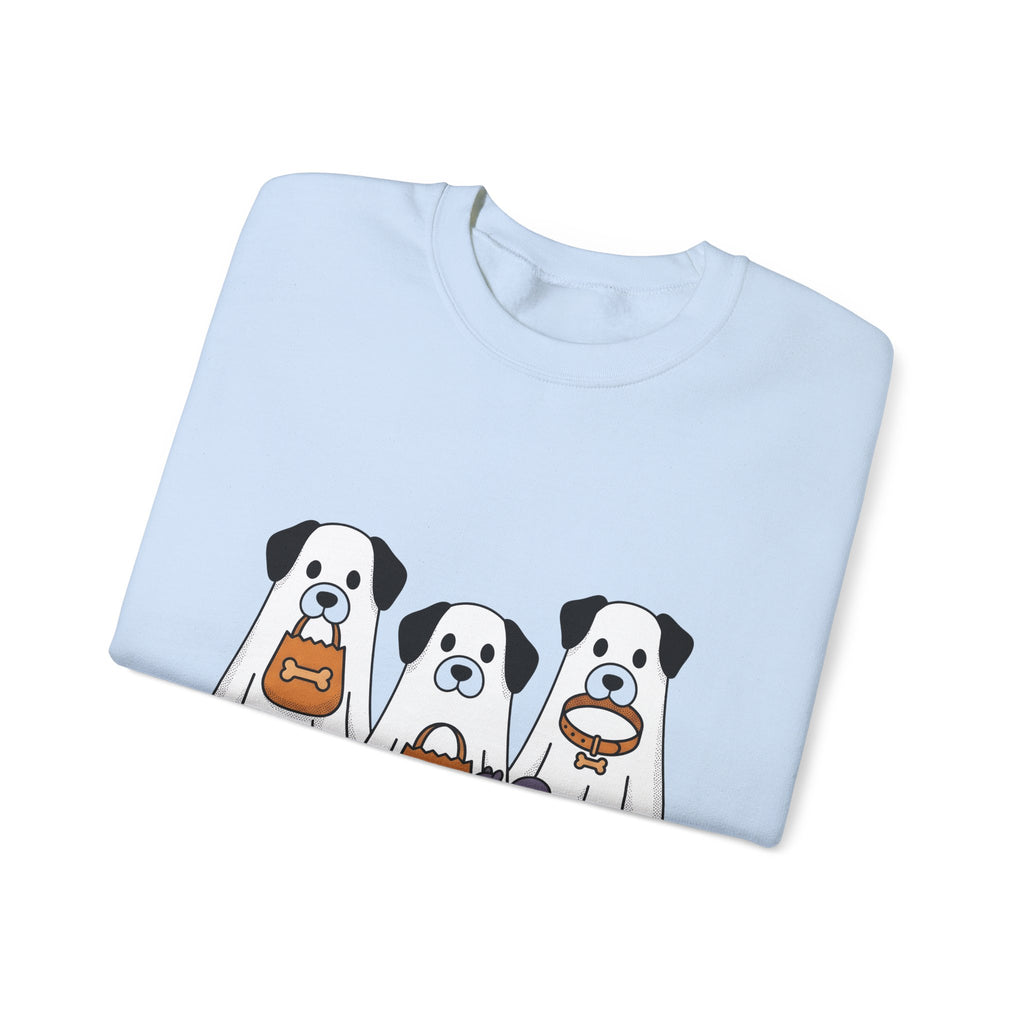 Phantom Puppies Halloween Pet Owner Gift Comic Ghost Dogs Spooky Fan Cartoon Dog Mom Sweatshirt