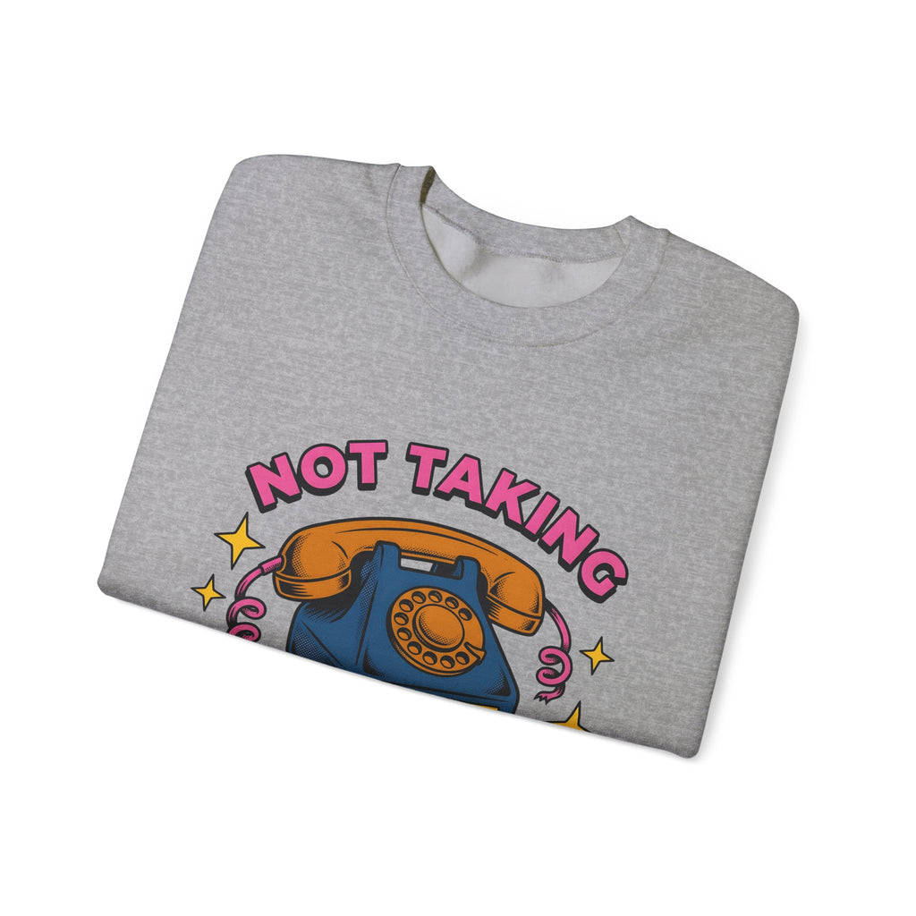 Vintage Rotary Phone Funny Jokes Gift Cartoon Old Phone Comedy Fan Humor Joke Classic Sweatshirt