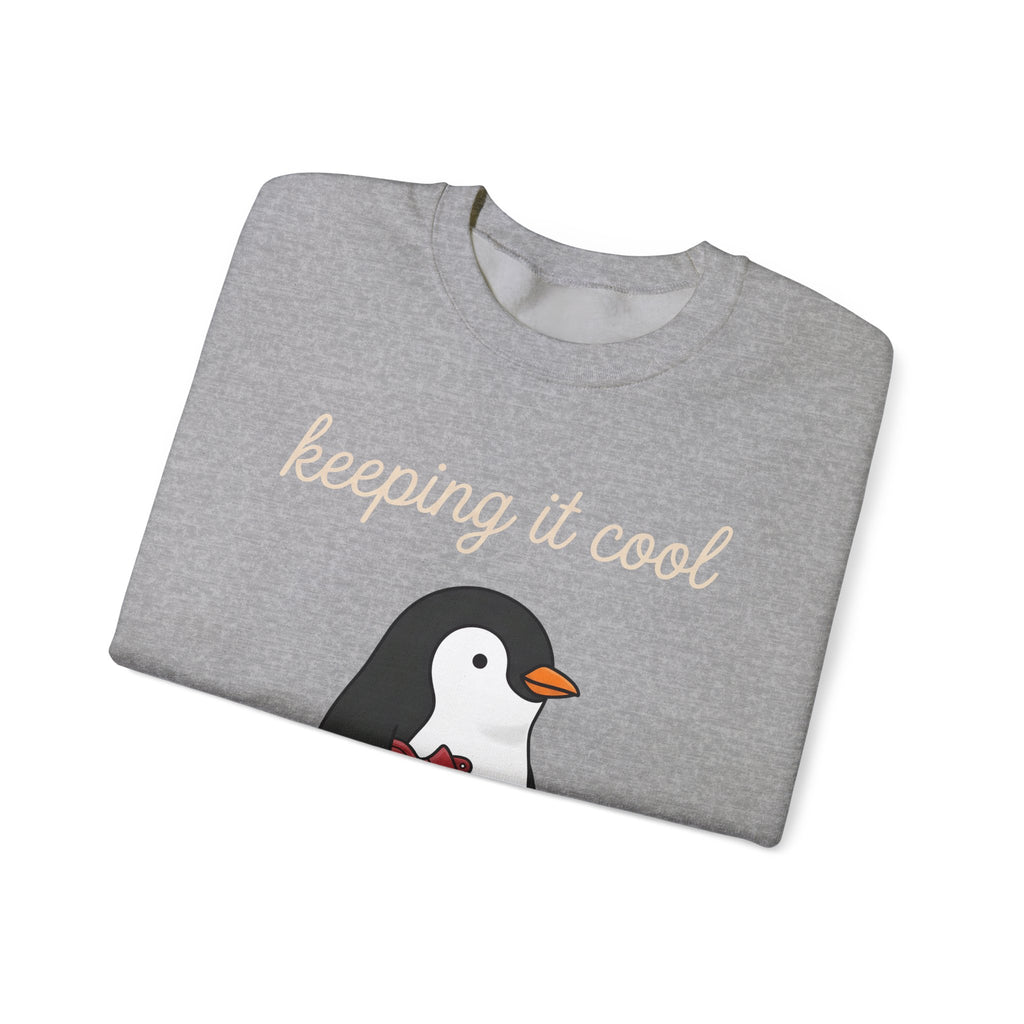 Penguin Nurse Sweatshirt Nurse Wildlife Gift Women Comic Sweatshirt Penguin Sweatshirt Nursing Enthusiast Cartoon Sweatshirt Wildlife Graphic Simple