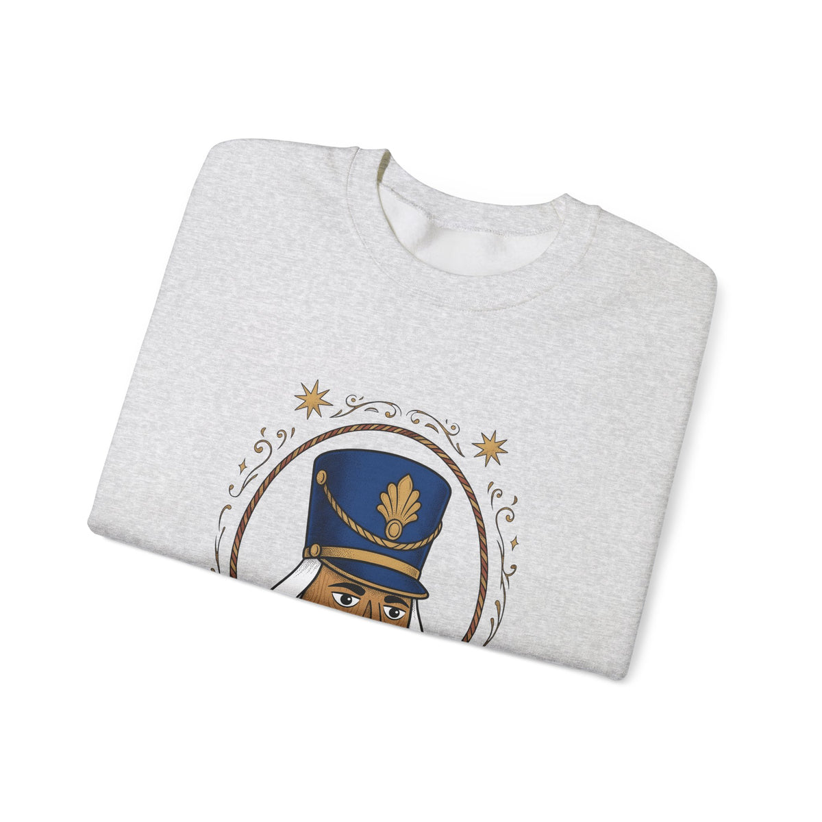 Nutcracker Mask Sweatshirt Christmas Celebration Gift Women Antique Sweatshirt Nutcracker Sweatshirt Xmas Fan Vintage Sweatshirt Party Graphic Doodle Sparkle