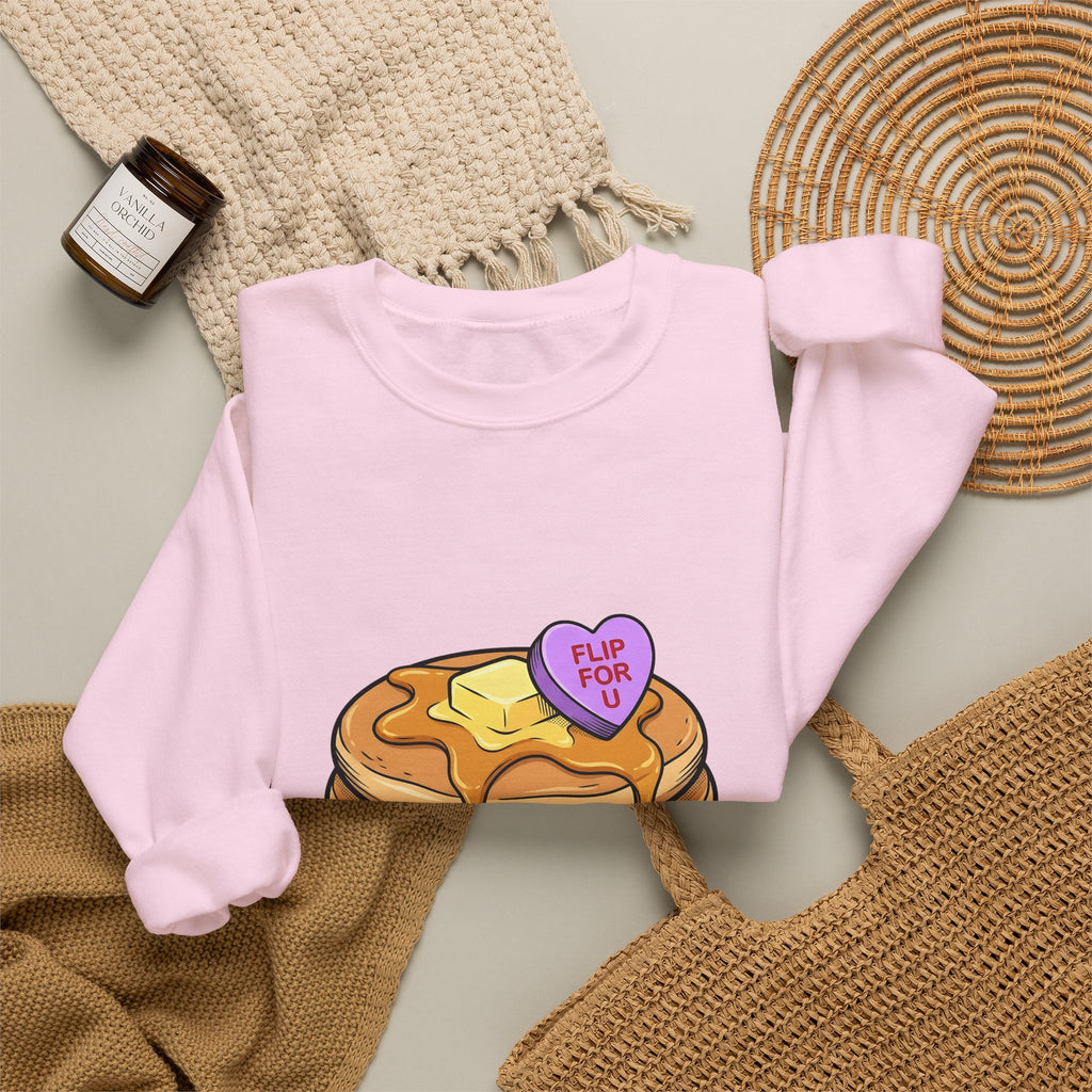 Pancakes Pile Sweatshirt Desserts Brunch Gift Women Comic Sweatshirt Pancake Stack Sweatshirt Sweets Fan Cartoon Sweatshirt Breakfast Graphic Design Graphic