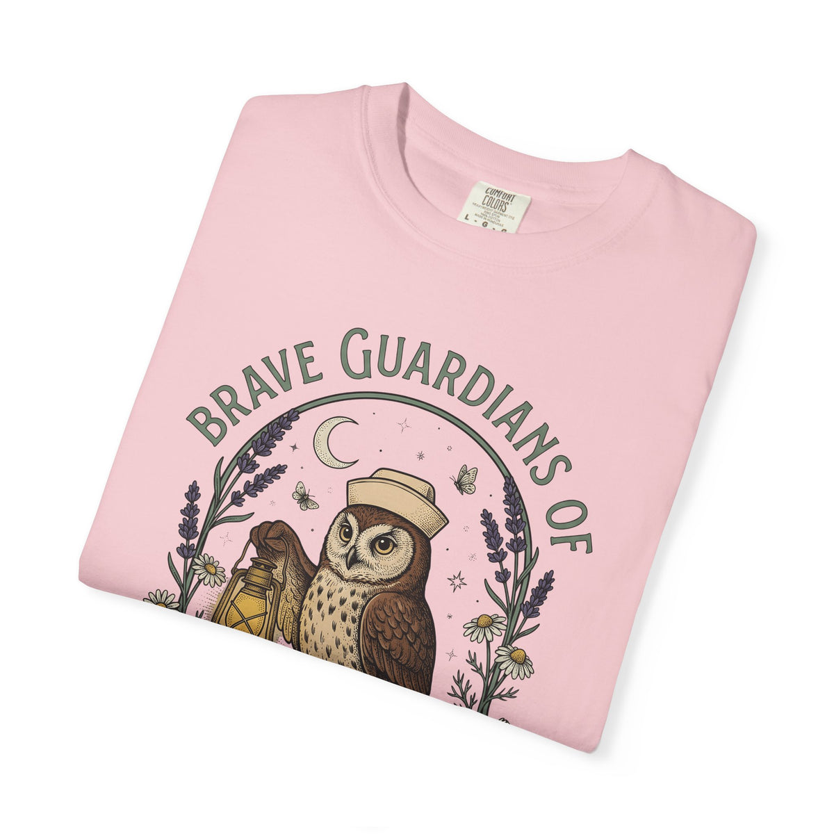 Nursing Owl T-Shirt Nurses Gratitude Gift Women Retro T-Shirt Owl T-Shirt Nurse Enthusiast Vintage T-Shirt Appreciation Graphic Sketch Torch T-Shirt