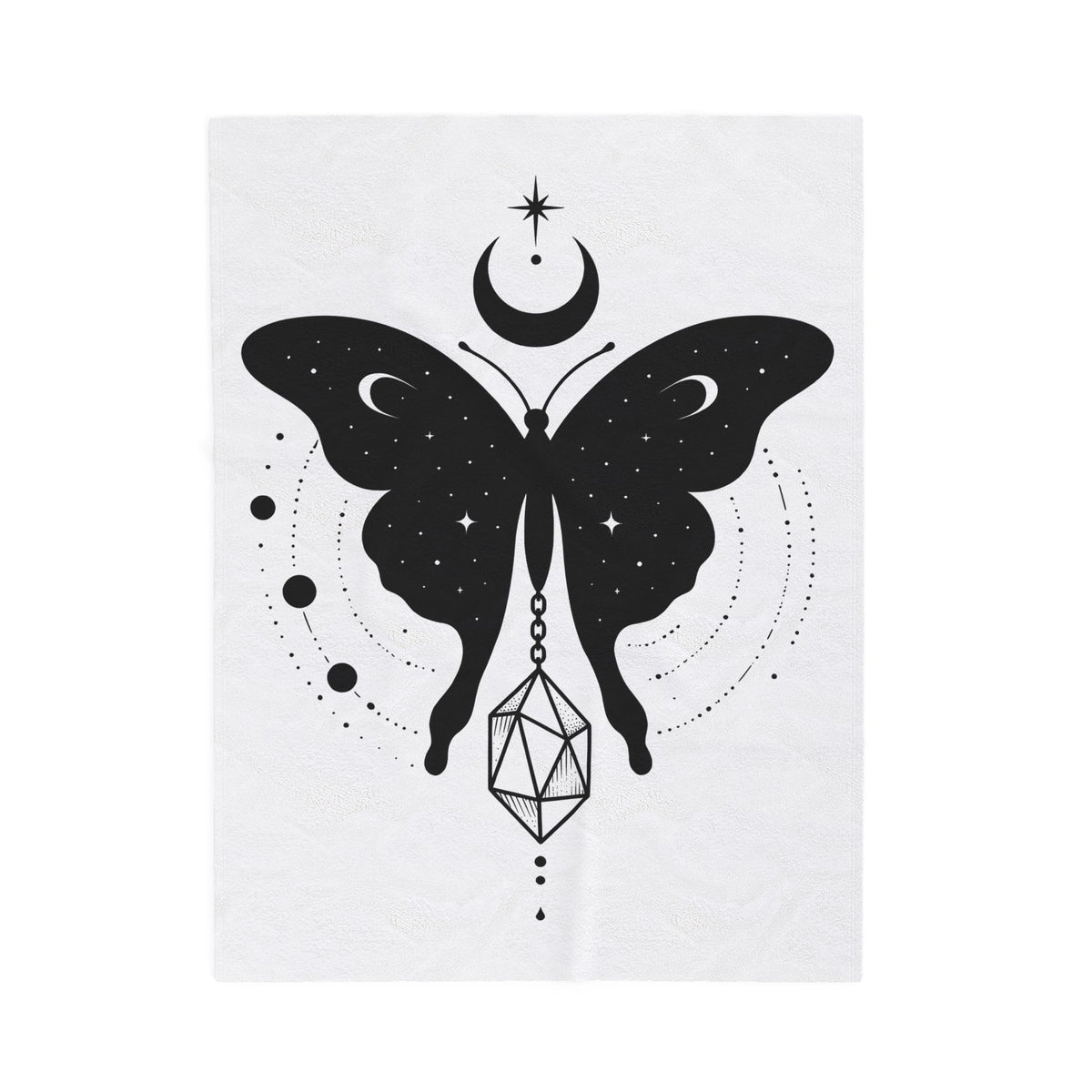 Butterfly Stone Blanket Boho Chic Supernatural Gift Women Mystical Blanket Rock Blanket Bohemian Fan Magical Blanket Occult Graphic Sleek Lunar