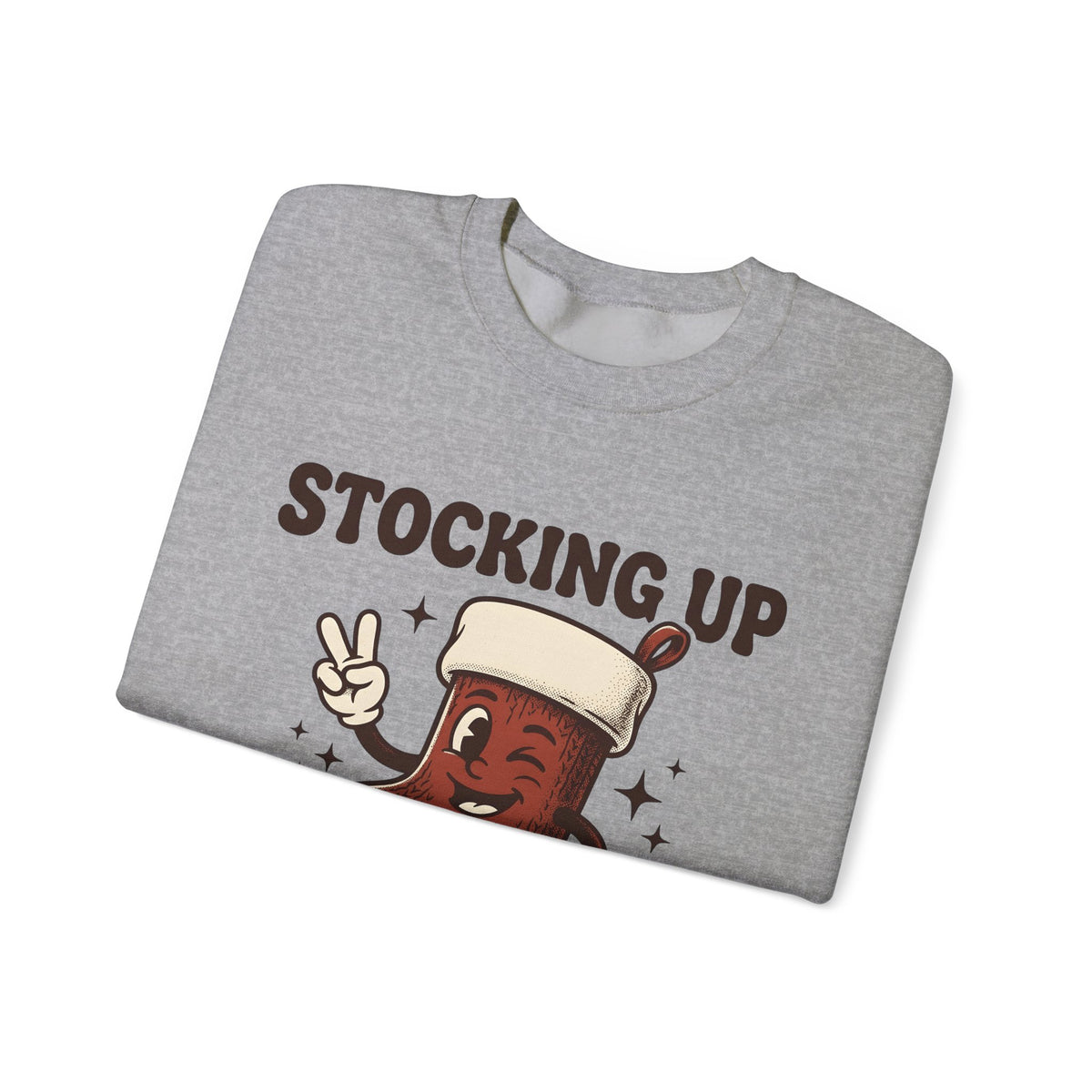 Christmas Stocking Character Christmas Humor Gift Vintage Stocking Holder Christmas Fan Retro Sweatshirt