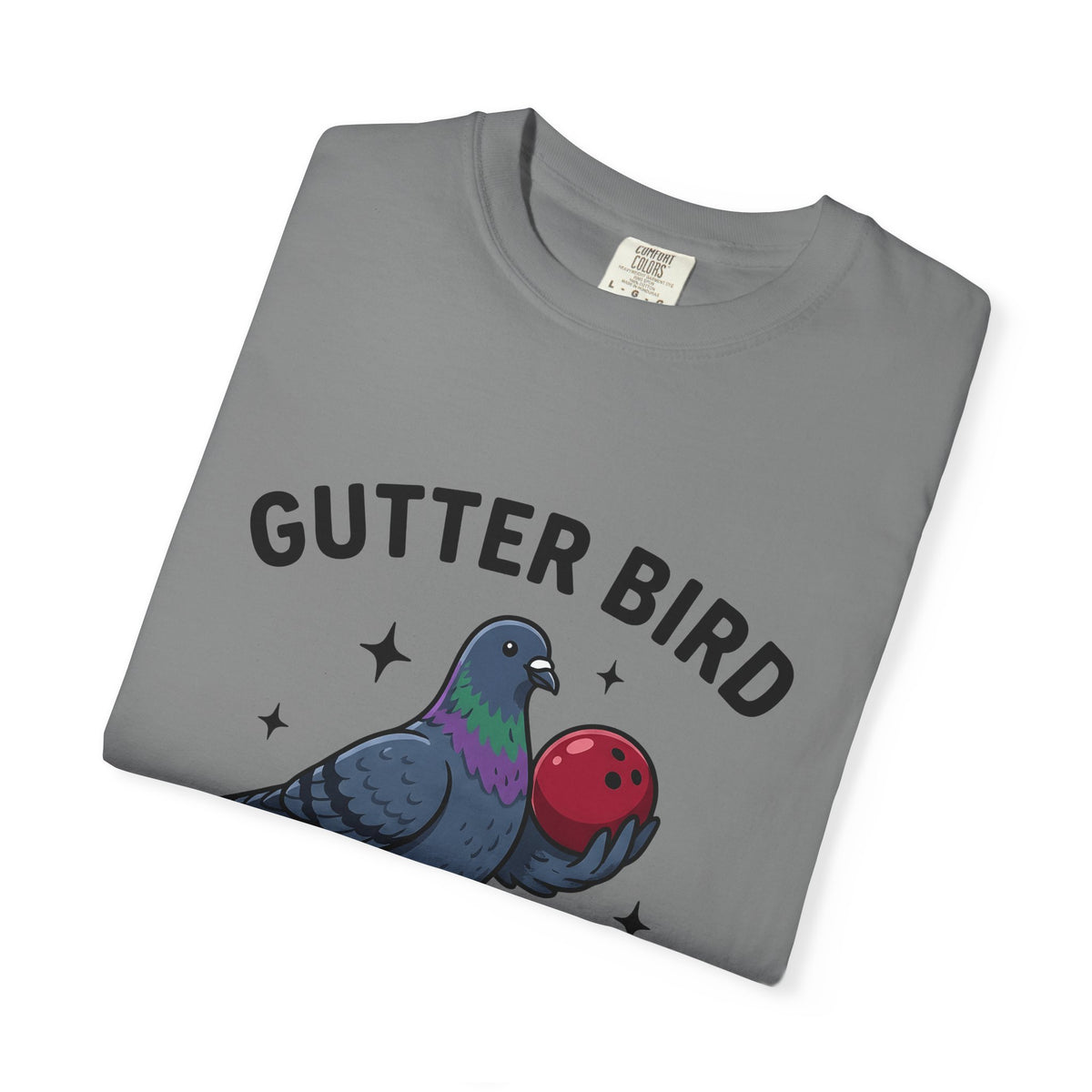 Bird Bowling T-Shirt Bowling Satire Gift Women Animated T-Shirt Bowling Ball T-Shirt Bowling Fan Cartoon T-Shirt Parody Graphic Old School Tenpin