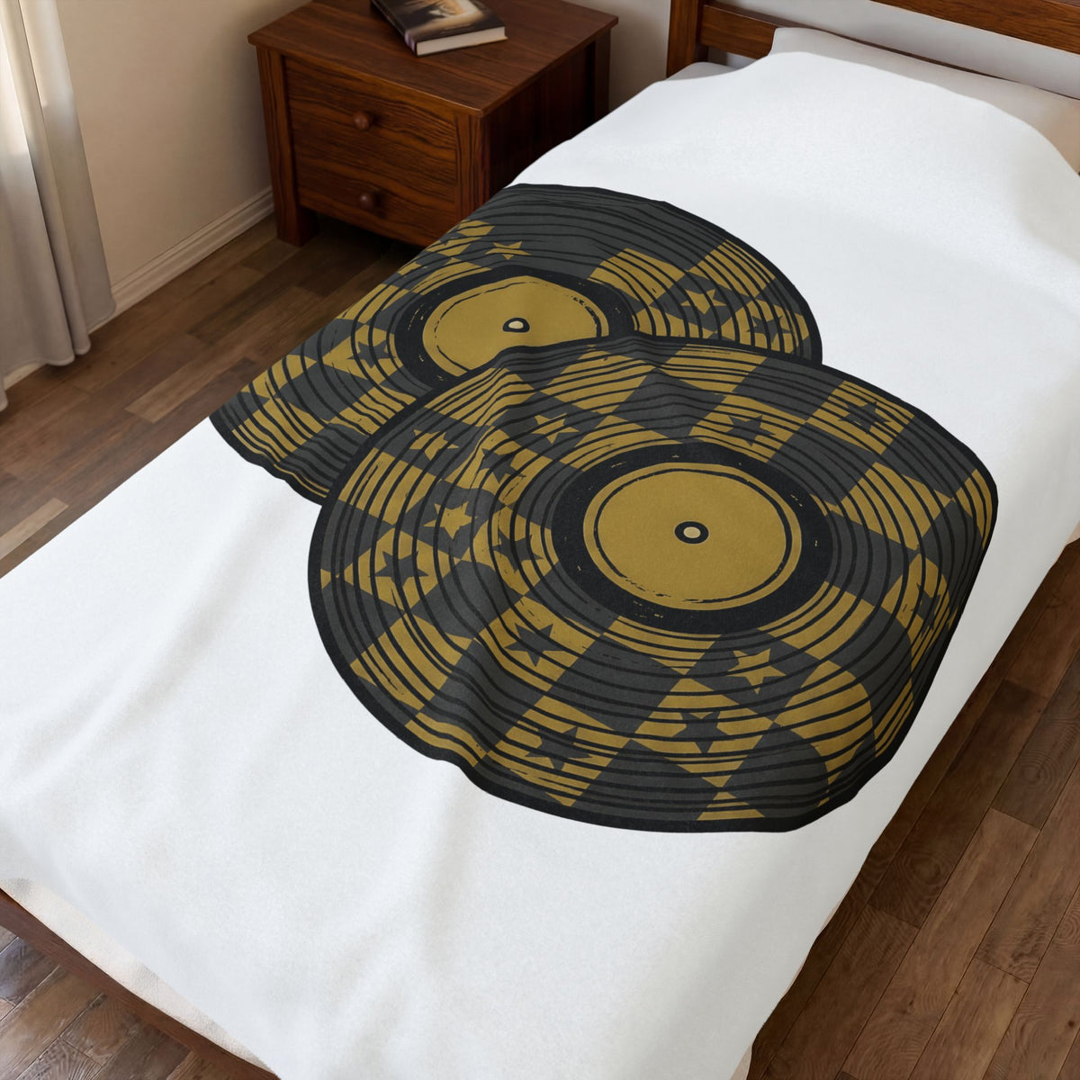 Record Albums Blanket Mom Instruments Gift Women Old School Blanket Vinyl Records Blanket