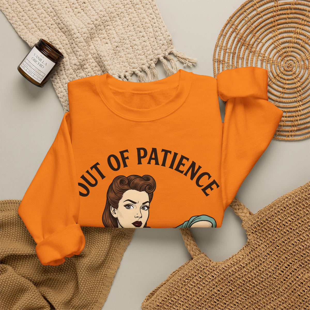 Old Fashioned Female Sweatshirt Moms Puns Gift Women Line Art Sweatshirt Vintage Lady Sweatshirt Motherhood Enthusiast Illustration Graphic Drawing Retro