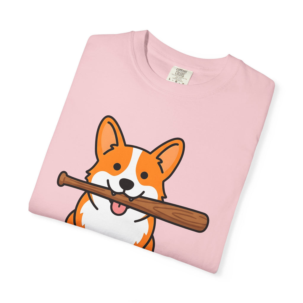 Corgi Pet T-Shirt Dog Funny Gift Women Animation T-Shirt Puppy T-Shirt Dog Fan Cartoon T-Shirt Humor Graphic Manga Bat Ball T-Shirt