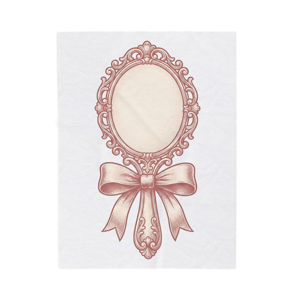 Fancy Mirror Blanket Cute Clothing Gift Women Antique Blanket Glass Blanket Adorable Fan Vintage Blanket Apparel Graphic Doodle Knot Blanket