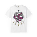 Serpent Flower T-Shirt Boho Chic Spiritual Gift Women Hippie T-Shirt Snake Flower T-Shirt Bohemian Enthusiast Psychedelic T-Shirt Mystical Graphic