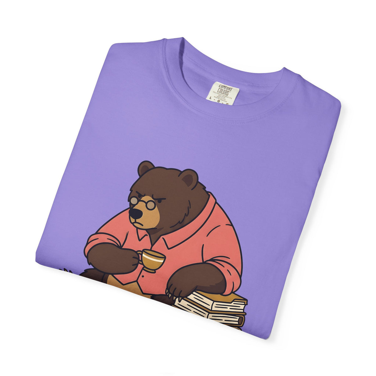 Bear Mocha T-Shirt Teachers Caffeine Gift Women Illustration T-Shirt Mocha T-Shirt Educator Enthusiast Drawing T-Shirt Caffeine Graphic Doodle