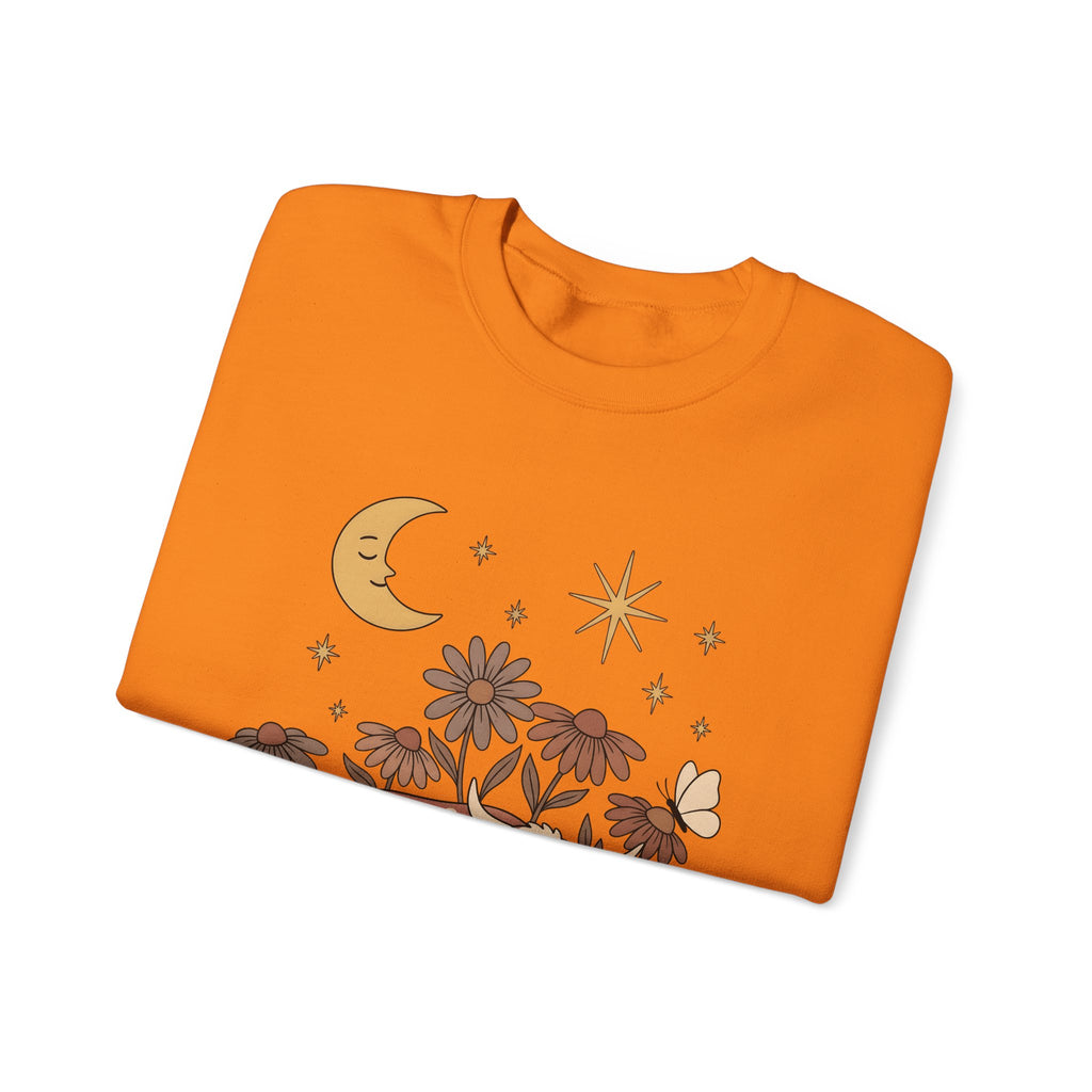 Sleeping Cow Sweatshirt Cowgirl Western Gift Women Boho Sweatshirt Cow Sweatshirt Rancher Fan Hippie Sweatshirt Rodeo Graphic Vintage Wildflowers Sweatshirt