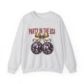 Disco Ball Sweatshirt America 4Th Of July Party Gift Women Vintage Sweatshirt Mirror Ball Sweatshirt Patriot Fan Retro Sweatshirt Vintage Graphic Party Design