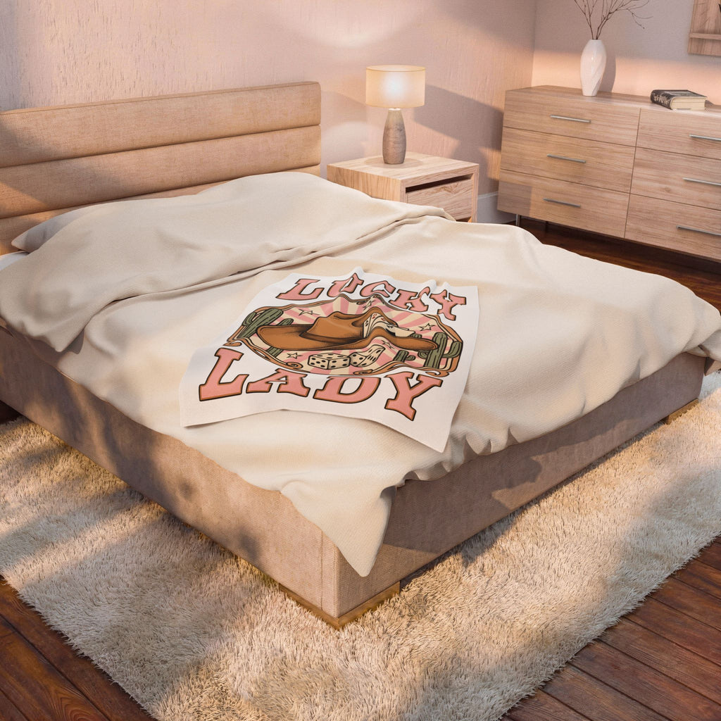 Western Hat Cowgirl Cowboy Gift Rustic Cowboy Hat Rodeo Fan Country Cowboy Classic Gambling Blanket