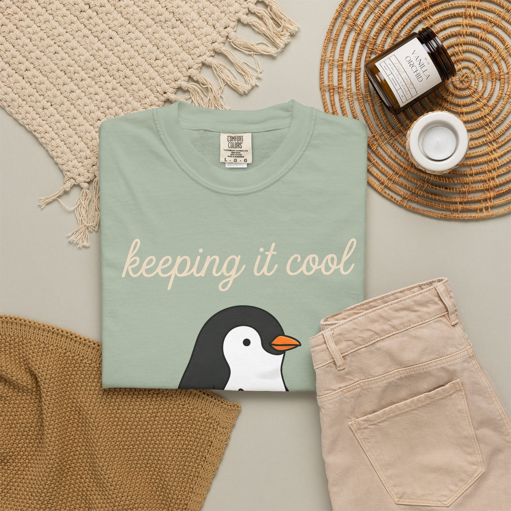 Penguin Nurse T-Shirt Nurse Wildlife Gift Women Comic T-Shirt Penguin T-Shirt Nursing Enthusiast Cartoon T-Shirt Wildlife Graphic Simple