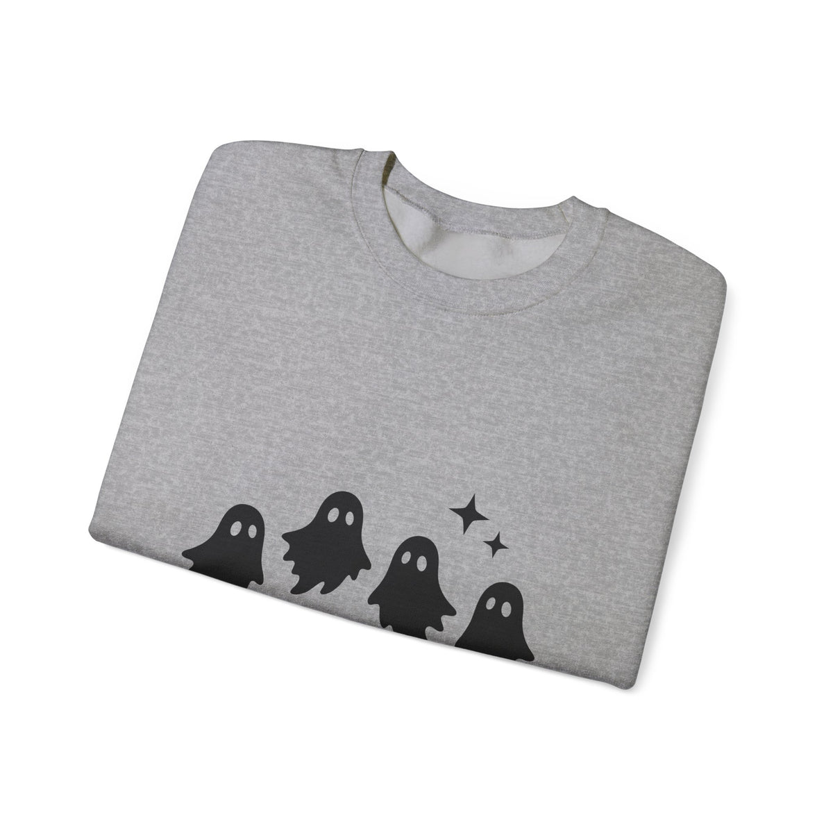 Ghost Halloween Spooky Gift Minimalist Specter Horror Fan Ghostly Creepy Silhouette Sweatshirt