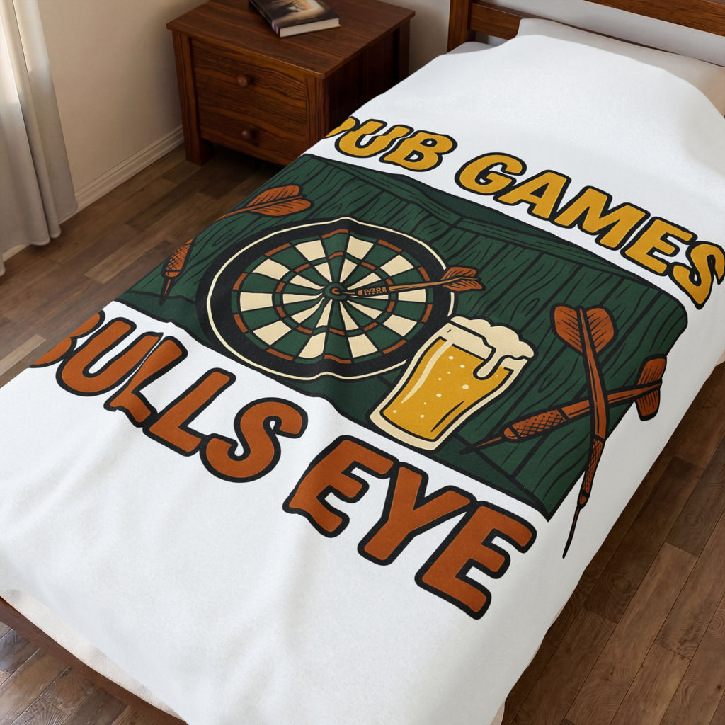 Darts Game Blanket Sports Lounge Gift Women Grunge Blanket Darts Blanket Athlete Fan Distressed Blanket Relaxation Graphic Cartoon Ale Glass Blanket